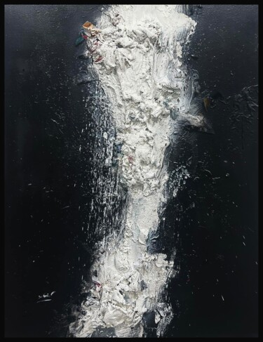 Schilderij getiteld "l'abysse des sentim…" door Giovanni.D, Origineel Kunstwerk, Acryl Gemonteerd op Frame voor houten branc…