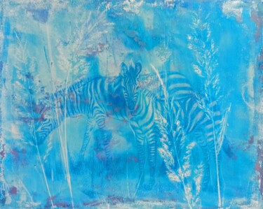 「Mum and Baby」というタイトルの絵画 Alyona Masterkovaによって, オリジナルのアートワーク, アクリル