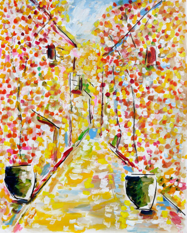 Painting titled "Cassis1" by Jean Mirre, Original Artwork, Oil