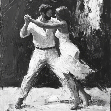 数字艺术 标题为“Tango together 2” 由Irene Nekrasova, 原创艺术品, AI生成的图像