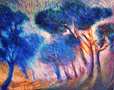 제목이 "Wind Forest"인 미술작품 Hangyu Li로, 원작, 기름
