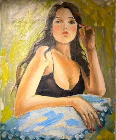 绘画 标题为“Self-portrait” 由Inna Novobranets, 原创艺术品, 油