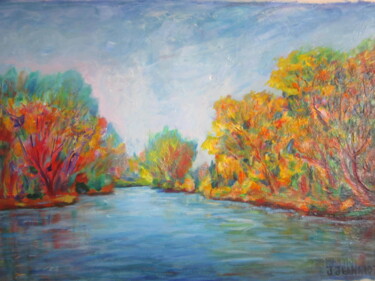 Malerei mit dem Titel "Forêt  capricieuse" von Joel Jeanniot, Original-Kunstwerk, Öl