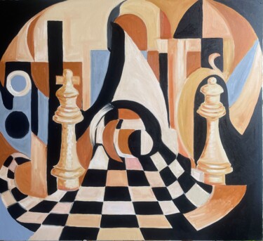 "Game of Eternity" Painting titled ""Game of Eternity"" by Lena Logart, Original Artwork, Oil