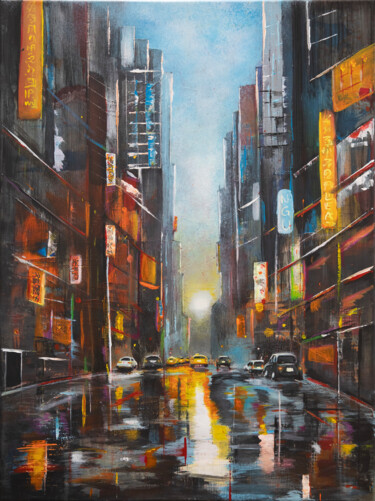 绘画 标题为“BIG CITY I” 由Ivo Pfeil, 原创艺术品, 丙烯