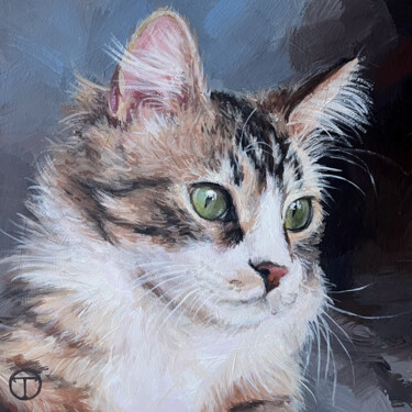 "Cat 38" başlıklı Tablo Olia Tomkova tarafından, Orijinal sanat, Akrilik