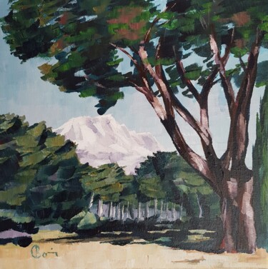 Peinture intitulée "Sainte Victoire dan…" par Claude Bonnin, Œuvre d'art originale, Acrylique