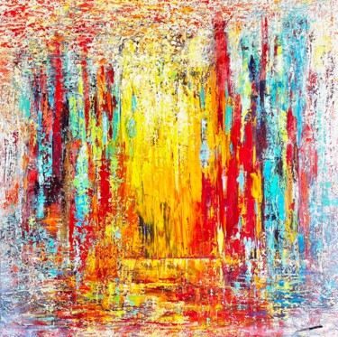 Peinture intitulée "Eaux Vives" par Nicole Azoulay, Œuvre d'art originale, Acrylique