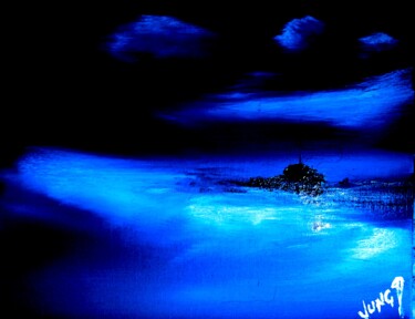 Peinture intitulée "Le Paradis Blanc#20…" par Pascal Jung, Œuvre d'art originale, Huile
