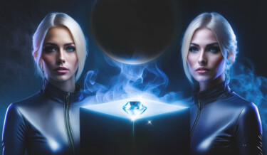Digital Arts titled "Closer" by Dejan Vucelic, Original Artwork, AI generated image