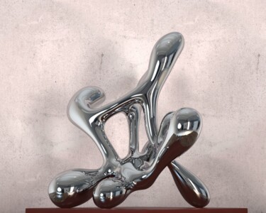 Harmony in Flux#1(Small edition) Sculpture titled "Harmony in Flux#1(S…" by Daniel Kei Wo, Original Artwork, Stainless Steel
