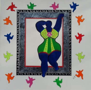 Pintura titulada "BONBON" por Gaby Denninger - Burgy - Ice -, Obra de arte original, Acrílico