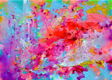 Painting titled ""Fresh Moods 96"" by Roxana Gabriela Soos, Original Artwork, Acrylic