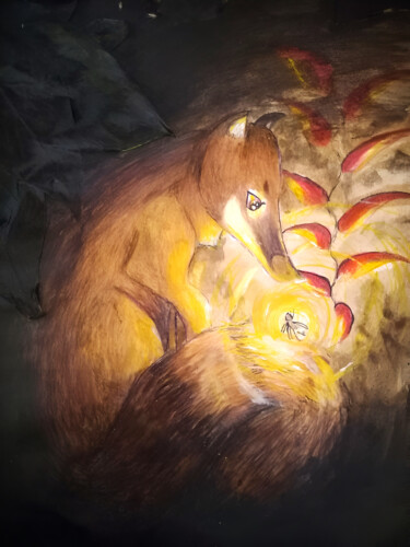 图画 标题为“Luz no final” 由Emilly Betânia Sloczynski Jerke, 原创艺术品, 铅笔