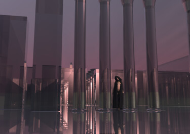 数字艺术 标题为“The Crystal Palace” 由Russell Newell, 原创艺术品, 三维建模