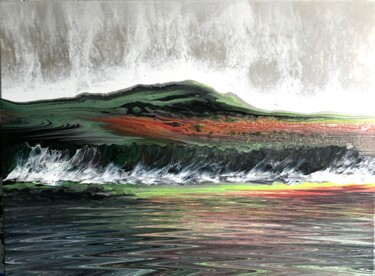 "Kupferwelle" başlıklı Tablo Marcus Wiedenbeck tarafından, Orijinal sanat, Akrilik