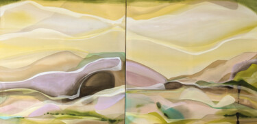 Painting titled "Springfield flowers" by Vanessa Onuk, Original Artwork, Acrylic Mounted on Wood Stretcher frame