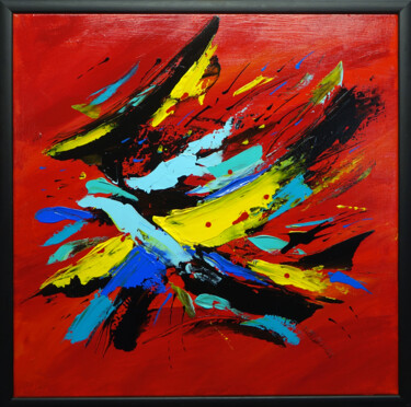 Peinture intitulée "Abstract No Title 3" par Wojciech Bąbski, Œuvre d'art originale, Acrylique