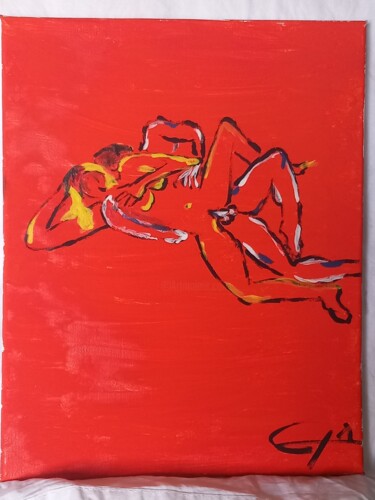 Painting "Senation" 绘画 标题为“Painting "Senation"” 由Rikortgallery, 原创艺术品, 丙烯 安装在其他刚性面板上