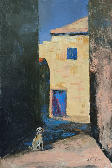 The Keeper of The Yard 绘画 标题为“The Keeper of The Y…” 由Arto Mkrtchyan, 原创艺术品, 油 安装在木质担架架上
