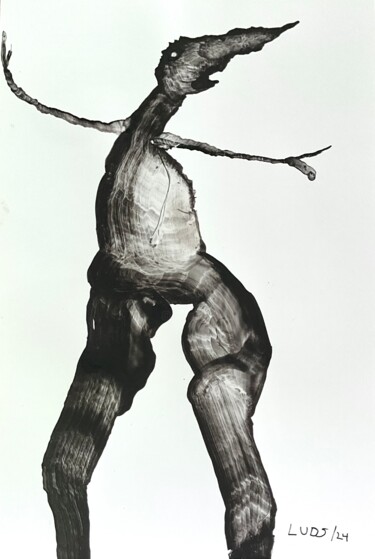 Dessin intitulée "sowieso" par Sandra Ludwig, Œuvre d'art originale, Encre