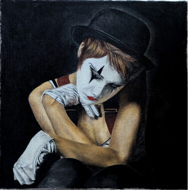 Peinture intitulée "tristesse" par Catherine Digue - Turpin, Œuvre d'art originale, Gouache Monté sur artwork_cat.
