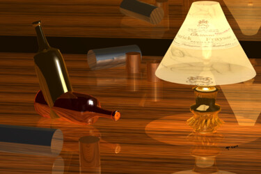 Digital Arts titled "Mes Dives Bouteilles" by Patrick Fraysse, Original Artwork, 3D Modeling