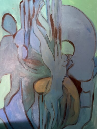 Pittura intitolato "la quête" da Virginia Tansu, Opera d'arte originale, Acrilico Montato su Telaio per barella in legno
