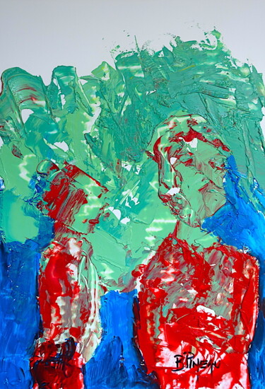 绘画 标题为“P130H33 Rhinoppopot…” 由Bernard Pineau, 原创艺术品, 油