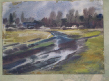 Painting titled "укнек" by Valerij Gren Ko, Original Artwork, Watercolor