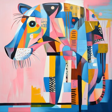 Digitale Kunst getiteld "Predator’s Palette" door Anna Burger, Origineel Kunstwerk, Digitale collage