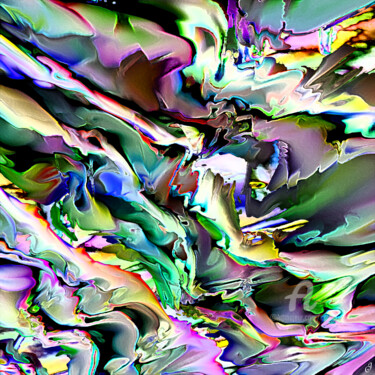 Digital Arts titled "Profonde paix" by Cj Perin, Original Artwork, Digital Painting