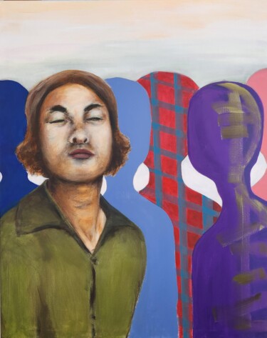 Pintura intitulada "La seule ombre au t…" por Yann Rosiere, Obras de arte originais, Acrílico Montado em Armação em madeira