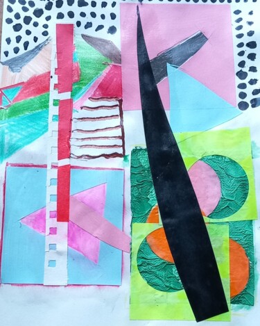 Collages titled "Atalanta" by Ronnie Kolner, Original Artwork, Collages