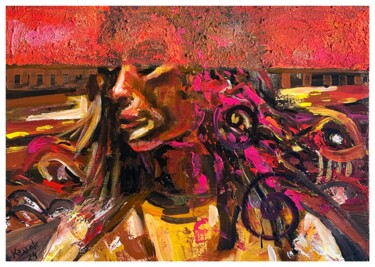 The sin 绘画 标题为“The sin” 由Jakub Kossakowski (Art After Hours), 原创艺术品, 丙烯