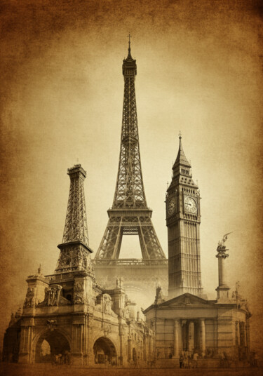 Digital Arts titled "architecture draws…" by Caprice, Original Artwork, AI generated image