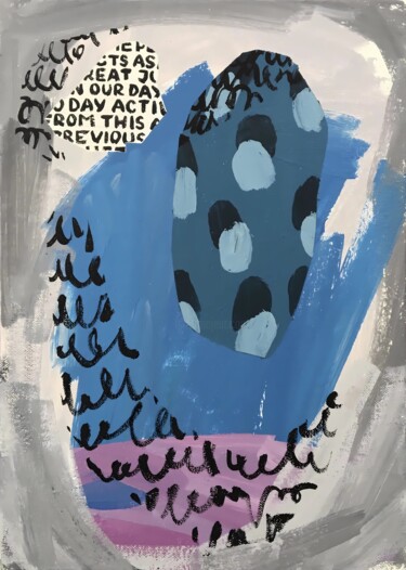 Echo of the World: The Rhythms of Life in Abstract Art 绘画 标题为“Echo of the World:…” 由Sofi Ginger, 原创艺术品, 丙烯
