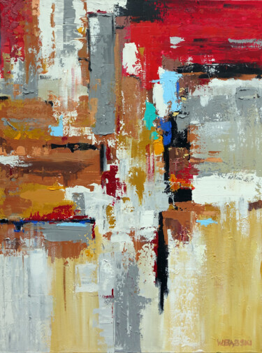 Peinture intitulée "AUTUMN REVERIE" par Wojciech Bąbski, Œuvre d'art originale, Acrylique