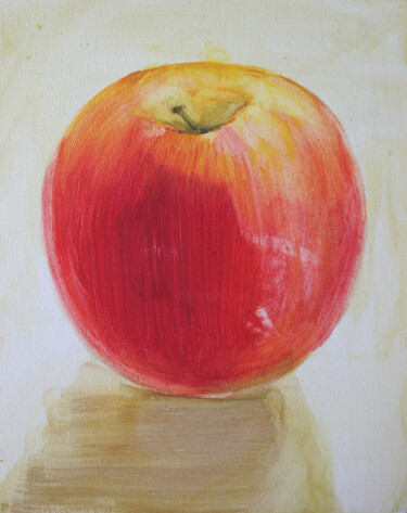 绘画 标题为“One Apple” 由Aleksandr Tkachenko, 原创艺术品, 丙烯