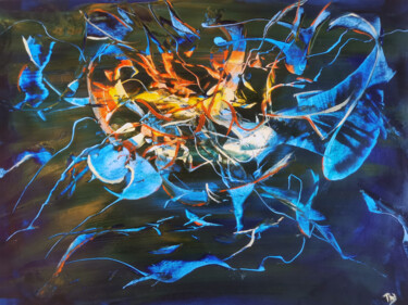 Peinture intitulée "Cacophonie" par Philaée, Œuvre d'art originale, Acrylique