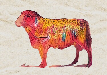 数字艺术 标题为“Ram” 由Hrdesign111, 原创艺术品, 数字油画