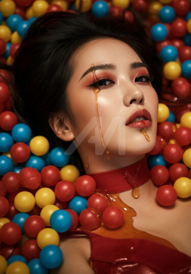 Digital Arts titled "asiatic model and c…" by Caprice, Original Artwork, AI generated image