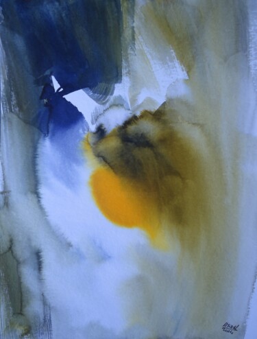 Peinture intitulée "N°6 ENCRES "Explore…" par Emmanuelle Moch, Œuvre d'art originale, Encre