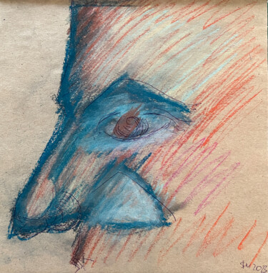 Dessin intitulée "354g / Back to the…" par Leni Smoragdova, Œuvre d'art originale, Crayon