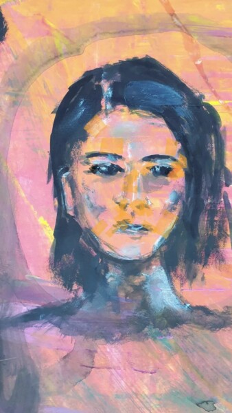 Natasha Peinture intitulée "Natasha" par Sylvid, Œuvre d'art originale, Acrylique