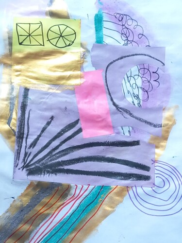 Collages titled "Girona" by Ronnie Kolner, Original Artwork, Collages