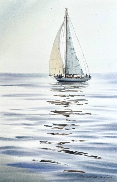 "Under sail #5" başlıklı Tablo Eugenia Gorbacheva tarafından, Orijinal sanat, Suluboya