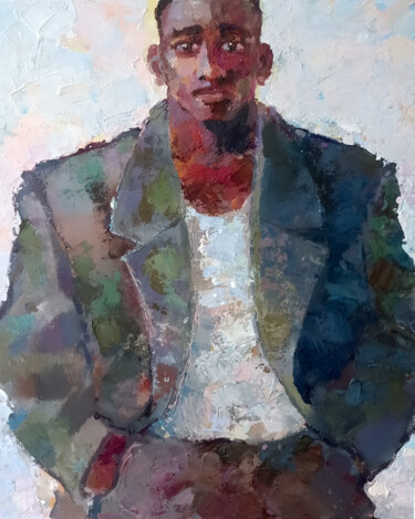 绘画 标题为“Portrait of a young…” 由Vlad Gabelev, 原创艺术品, 丙烯