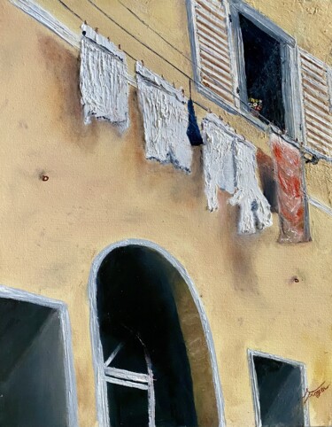 绘画 标题为“"Tuscany Italy"” 由Andrew Troyer, Jr, 原创艺术品, 油 安装在artwork_cat.上