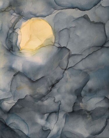 绘画 标题为“Moonlight” 由Ramilia Siegfried, 原创艺术品, 墨